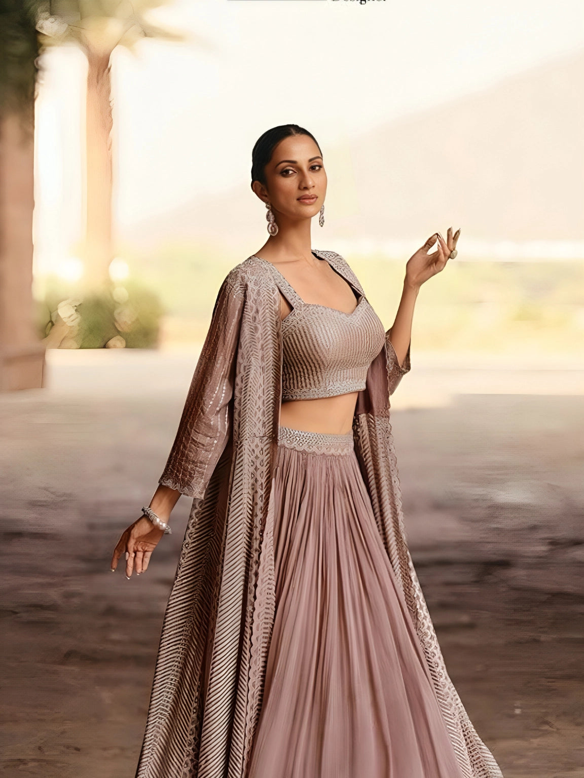 Serene Blush Cape Set