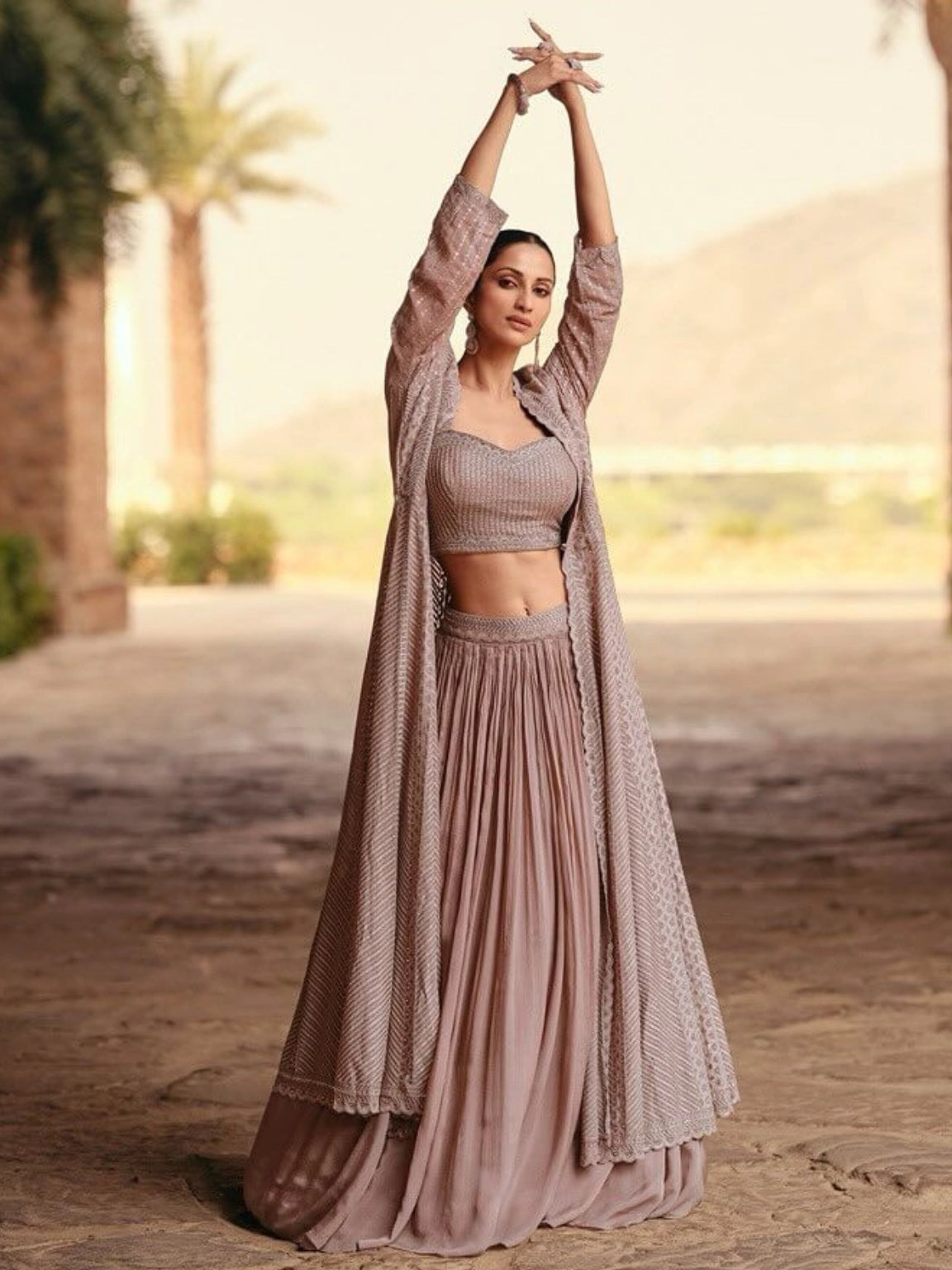 Serene Blush Cape Set