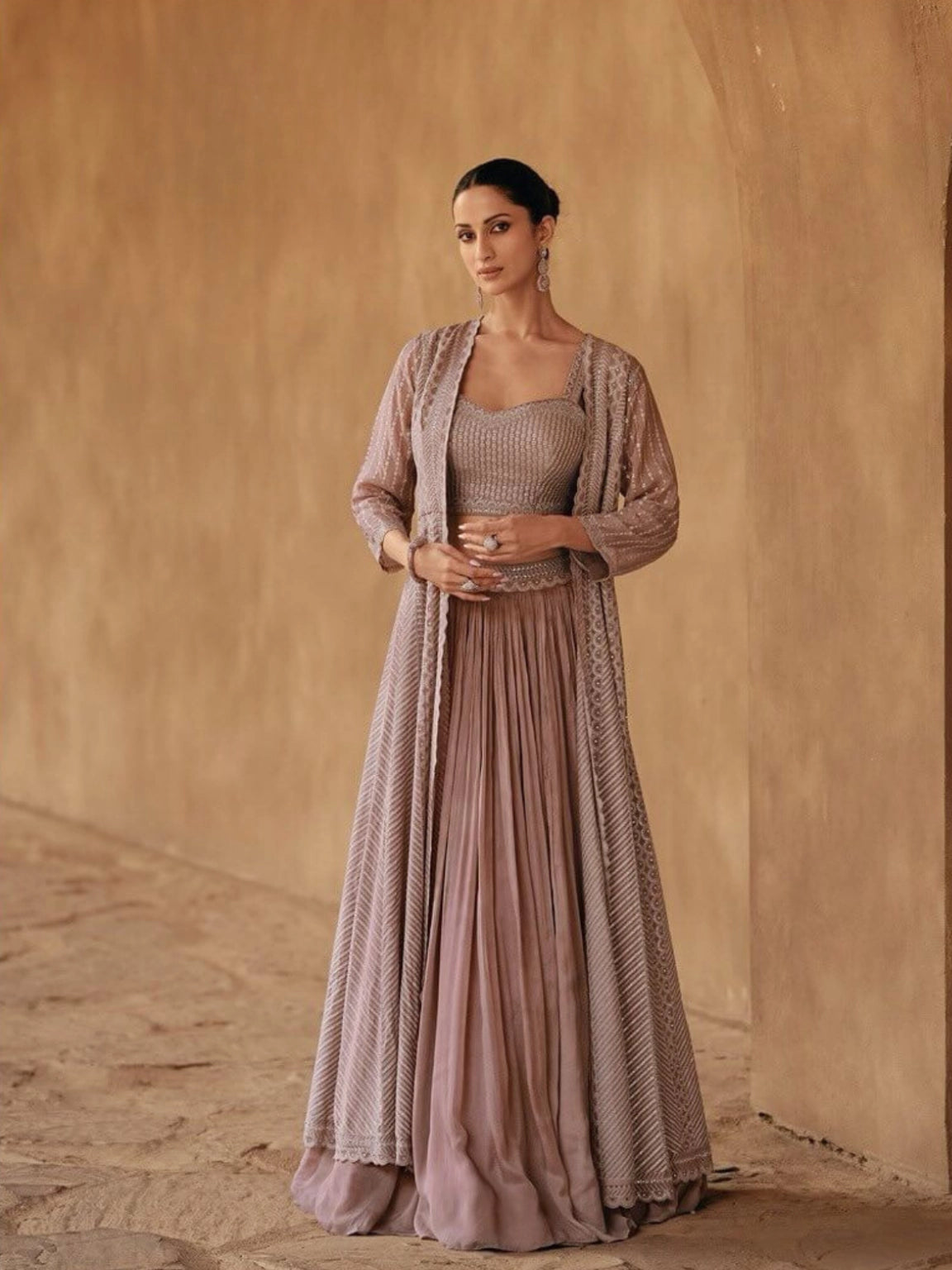 Serene Blush Cape Set