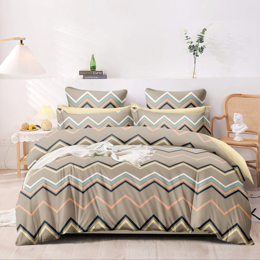 Chevron Bliss Glace Cotton 4-Piece Comforter Set