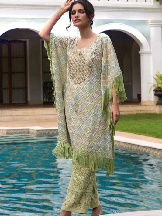 Fern Radiance - Kaftan Set